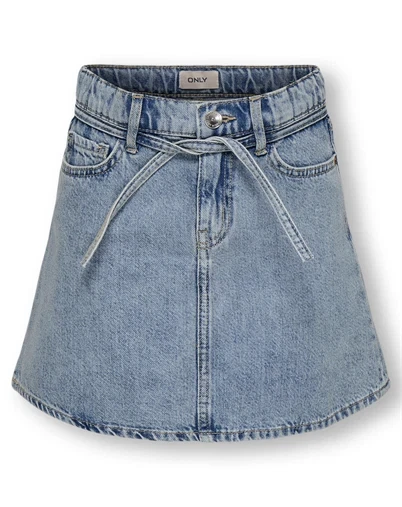 Kids Only - KOGEden Belt Nederdel - Light Blue Denim